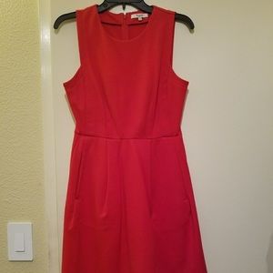Madewell little red dress size 4 fit and flare